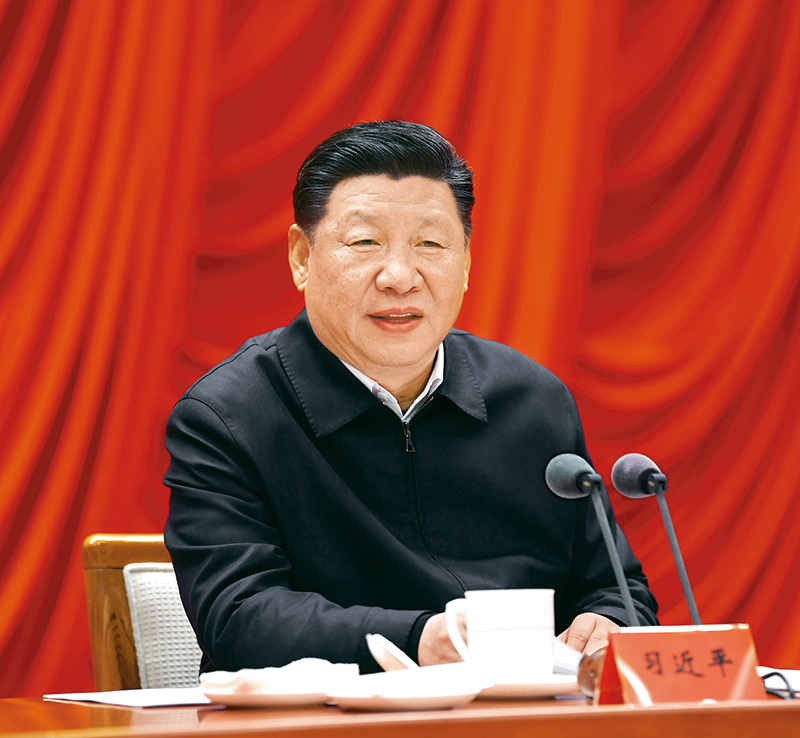 　　2019年1月21日，省部級主要領(lǐng)導(dǎo)干部堅持底線思維著力防范化解重大風(fēng)險專題研討班在中央黨校開班。中共中央總書記、國家主席、中央軍委主席習(xí)近平在開班式上發(fā)表重要講話。 新華社記者 饒愛民/攝