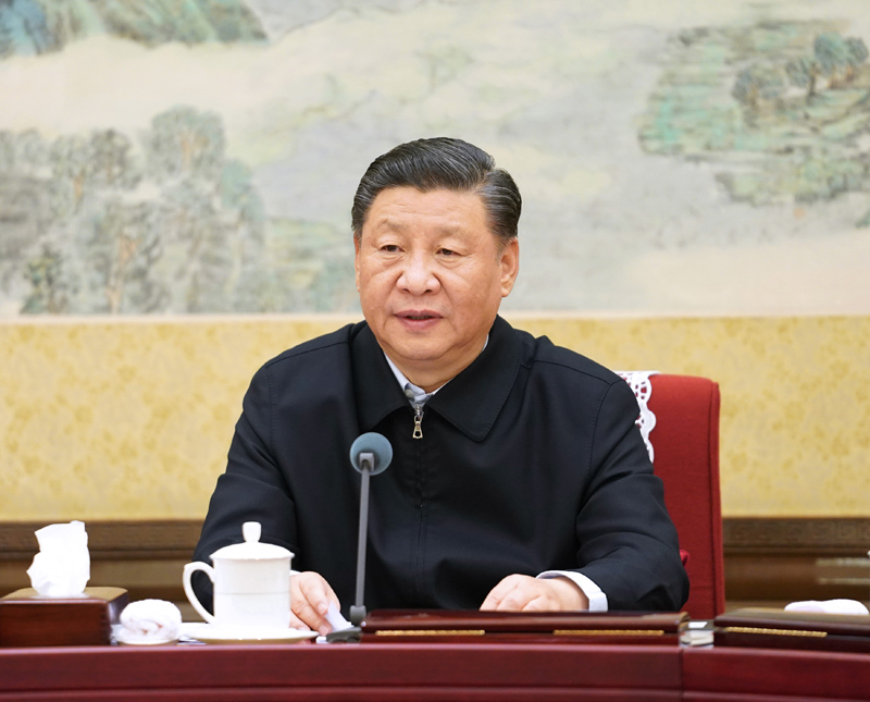 12月26日至27日，中共中央政治局召開“不忘初心、牢記使命”專題民主生活會，中共中央總書記習(xí)近平主持會議并發(fā)表重要講話。新華社記者 李學(xué)仁 攝